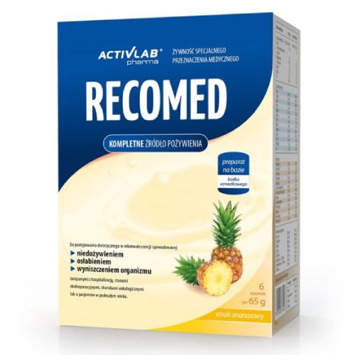 Zdjęcie produktu - RECOMED Proszek o smaku ananasowym, 6 saszetek