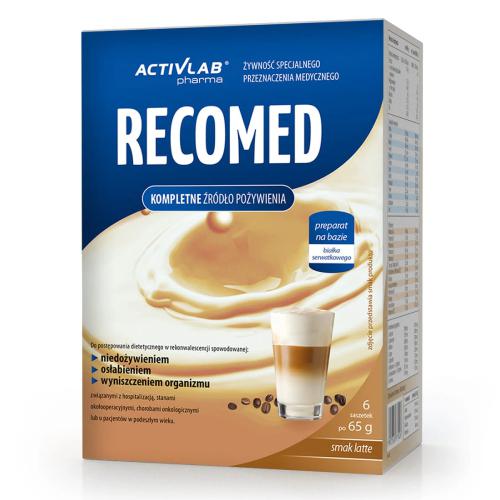 Zdjęcie produktu - RECOMED Proszek o smaku latte, 6 saszetek