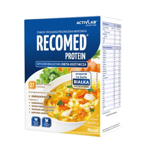 Zdjęcie produktu - Recomed Protein Proszek o smaku rosołu, 4 sasz. - do żywienia os&oacute;b dorosłych