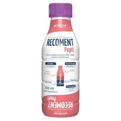 Zdjęcie produktu - ActivLab Pharma Recoment Pepti smak waniliowy, 500 ml