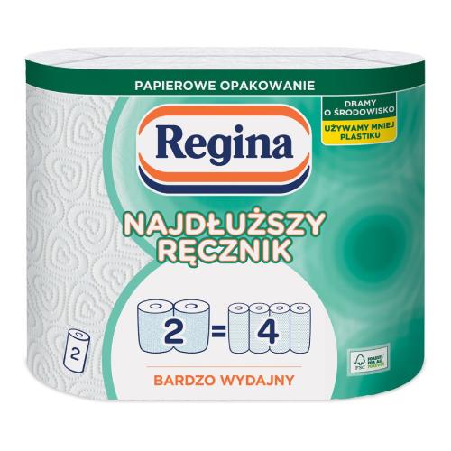 Zdjęcie produktu - REGINA Najdłuższy ręcznik papierowy, 2 szt. USZKODZONE OPAKOWANIE PAPIERO.