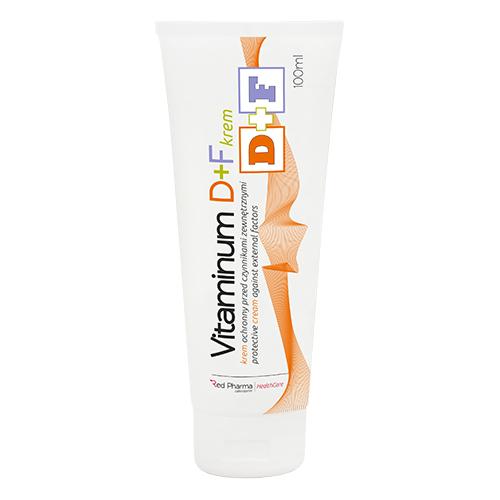 Zdjęcie produktu - Red Pharma Vitaminum D+F Krem ochronny przed czynnikami zewnętrznymi, 100 ml