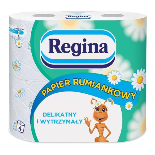 Zdjęcie produktu - REGINA Papier toaletowy rumiankowy 3 warstwy, 4 szt.