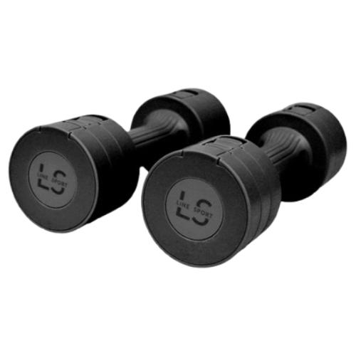 Zdjęcie produktu - Line Sport Regulowane hantle 1 - 2,5 kg czarne, 2 szt.