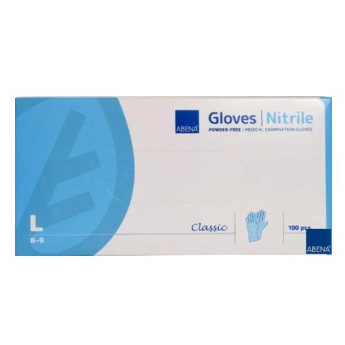 Zdjęcie produktu - ABENA Rękawice NITRYL LARGE niebieskie, 100szt.