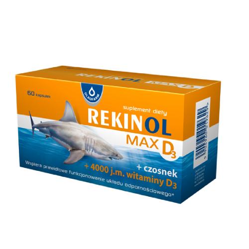 Zdjęcie produktu - Rekinol Max D3, 60kaps.