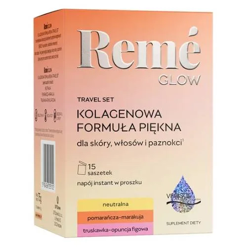Zdjęcie produktu - Reme Glow Travel Set Kolagenowa Formuła Piękna, 15 sasz.