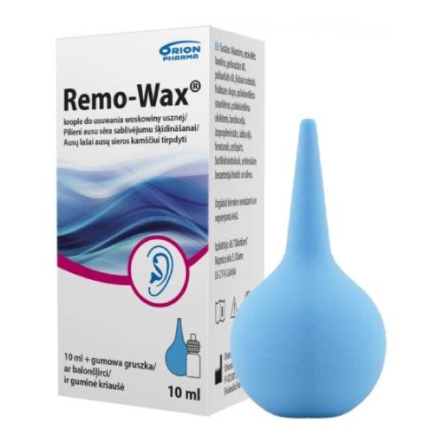 Zdjęcie produktu - Remo-Wax Krople do usuwania woskowiny usznej, 10 ml