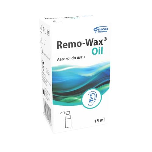 Zdjęcie produktu - Remo-Wax Oil Aerozol do uszu, 15ml