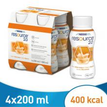 Zdjęcie produktu - Resource 2.0 smak morelowy płyn, 4x200ml