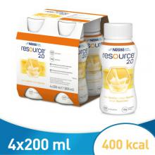 Zdjęcie produktu - Resource 2.0 smak waniliowy płyn, 4x200ml USZKODZONE/BRAK TEKTUROWEGO OPAKOWANIA 