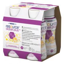 Zdjęcie produktu - RESOURCE Diabet Plus Płyn smak waniliowy - 4 x 200 ml USZKODZONE/BRAK TEKTUROWEGO OPAKOWANIA