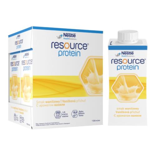 Zdjęcie produktu - Resource Protein Preparat odżywczy w płynie smak waniliowy, 4 x 200 ml