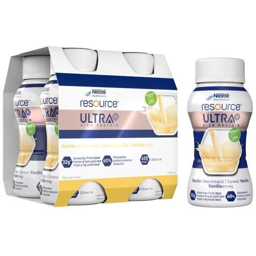 Zdjęcie produktu - Resource Ultra+ smak waniliowy, 4 x 200 ml
