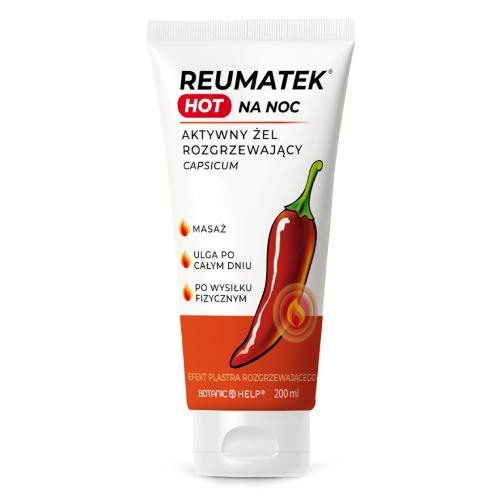 Zdjęcie produktu - Reumatek HOT Aktywny żel rozgrzewający na noc, 200 ml