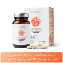Zdjęcie produktu - Revolife Microbiome Reborn, 90 kapsułek - maślan sodu, laktoferyna, prebiotyk (kapsułka dojelitowa)