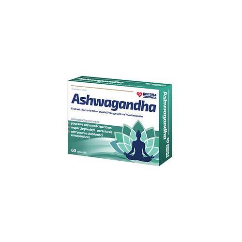 Zdjęcie produktu - Rodzina Zdrowia Ashwagandha, 60 tabl.