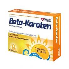 Zdjęcie produktu - Rodzina Zdrowia Beta-Karoten, 60 kapsułek KR&Oacute;TKA DATA 31.08.2026