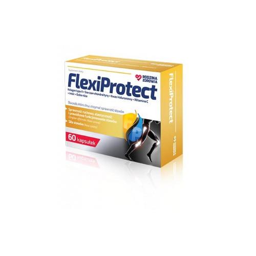 Zdjęcie produktu - Rodzina Zdrowia FlexiProtect, 60 kaps. USZKODZONE OPAKOWANIE