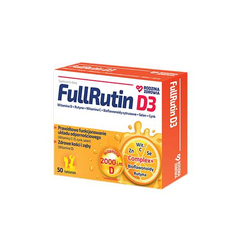 Zdjęcie produktu - Rodzina Zdrowia FullRutin D3, 50 tabl.