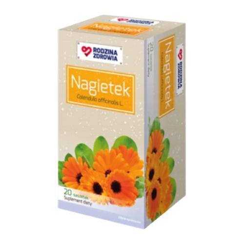 Zdjęcie produktu - Rodzina Zdrowia Nagietek, 20 saszetek