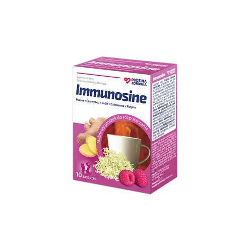 Zdjęcie produktu - Rodzina Zdrowia Immunosine smak malinowy, 10sasz.