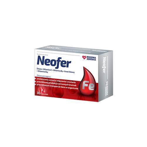 Zdjęcie produktu - Rodzina Zdrowia Neofer, 30 kaps.