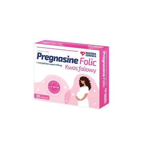 Zdjęcie produktu - Rodzina Zdrowia Pregnasine Folic, 30 tabl.