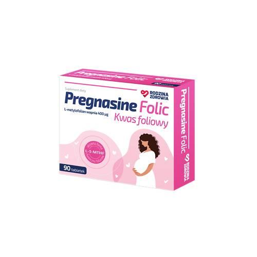 Zdjęcie produktu - Rodzina Zdrowia Pregnasine Folic, 90 tabl.