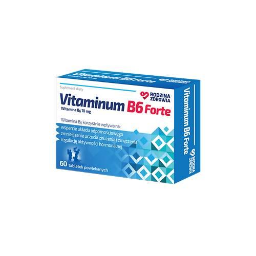 Zdjęcie produktu - Rodzina Zdrowia Vitaminum B6 Forte, 60 tabl.