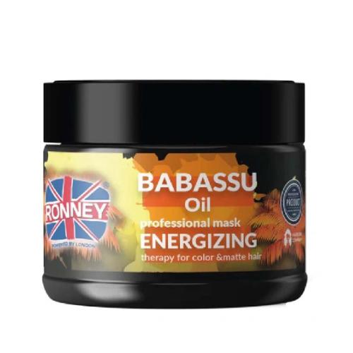 Zdjęcie produktu - RONNEY Babassu Oil Energetyzująca maska do włos&oacute;w farbowanych i pozbawionych blasku z olejem babassu, 300ml