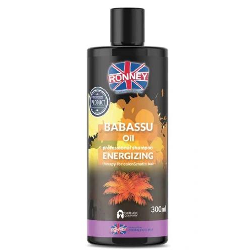 Zdjęcie produktu - RONNEY Babassu Oil Energetyzujący szampon z olejem babassu do włos&oacute;w farbowanych i matowych, 300ml