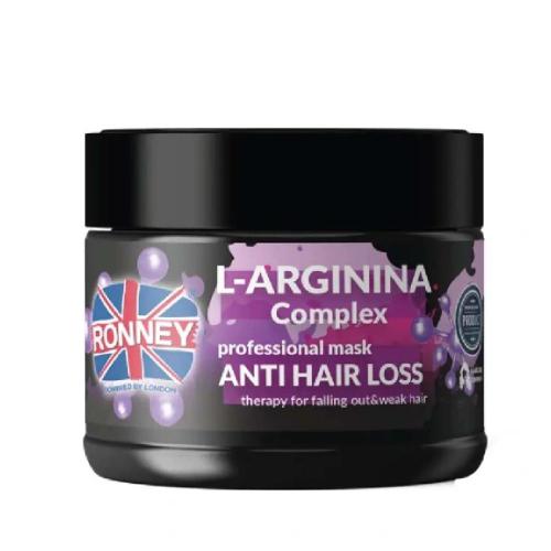 Zdjęcie produktu - RONNEY L-Arginina Complex Professional Mask Anti Hair Loss Therapy Maska przeciw wypadaniu włos&oacute;w z L-argininą, 300ml