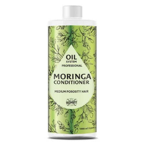 Zdjęcie produktu - RONNEY Oil System Professional Moringa Conditioner - Odżywka do włos&oacute;w średnioporowatych, 1000ml