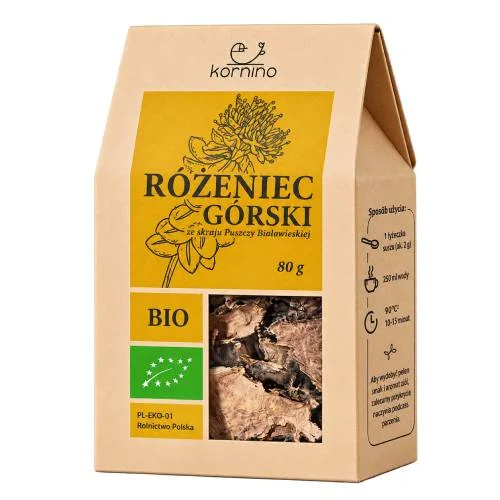 Zdjęcie produktu - Kornino R&oacute;żeniec g&oacute;rski ekologiczny, 80 g