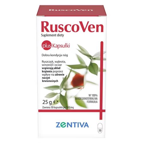 Zdjęcie produktu - RuscoVen Plus, 50 kaps.