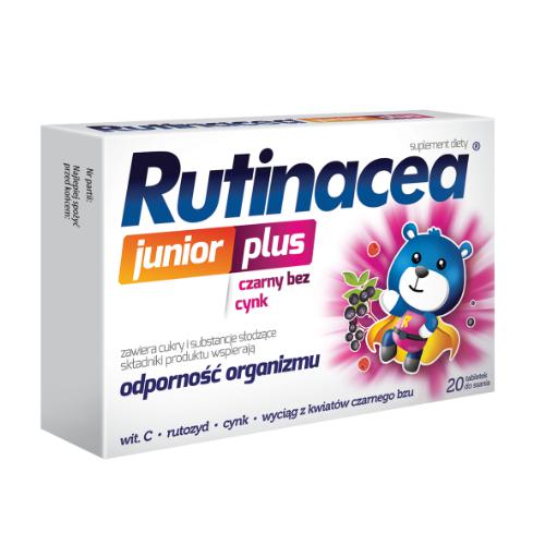 Zdjęcie produktu - RUTINACEA JUNIOR Plus, 20 tabletek do ssania