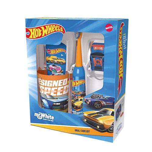 Miniaturka artykułu - Mr.White Zestaw do higieny jamy ustnej dla dzieci Hot Wheels
