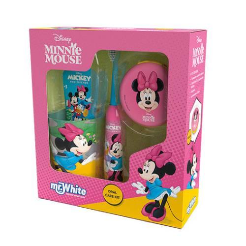 Miniaturka artykułu - Mr.White Zestaw do higieny jamy ustnej dla dzieci Minnie Mouse