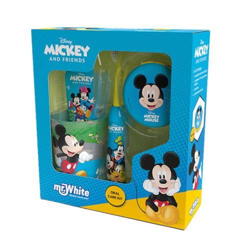 Miniaturka artykułu - Mr.White Zestaw do higieny jamy ustnej dla dzieci Mickey 