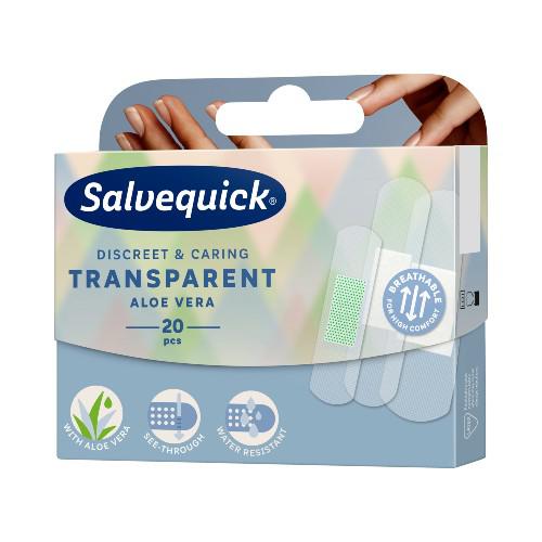 Zdjęcie produktu - SALVEQUICK PLASTRY TRANSPARENT ALOE VERA, 20 SZT
