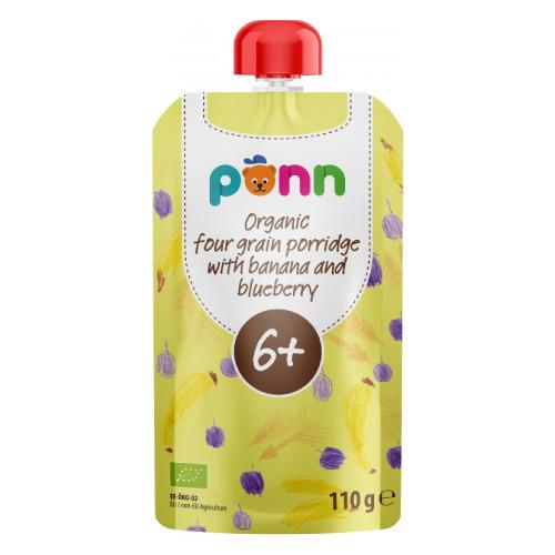 Zdjęcie produktu - SALVEST P&Otilde;NN BIO Banan z jagodami i płatkami zb&oacute;ż, 110 g