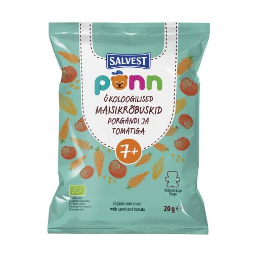 Zdjęcie produktu - SALVEST P&Otilde;NN BIO Chrupki pomidorowe, 20 g 