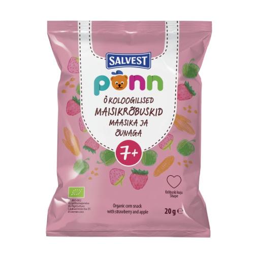 Zdjęcie produktu - SALVEST P&Otilde;NN BIO Chrupki truskawkowe, 20 g