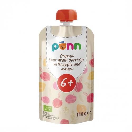 Zdjęcie produktu - SALVEST P&Otilde;NN BIO Kaszka zbożowa z mango i jabłkiem, 110g