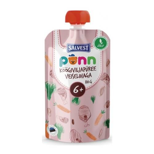 Zdjęcie produktu - SALVEST P&Otilde;NN BIO Wołowina z puree warzywnym, 100g