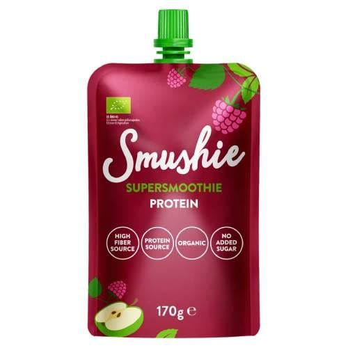 Zdjęcie produktu - Salvest Smushie Bio Protein Boost Smoothie owocowe banan, jabłko, mięta, 170 g