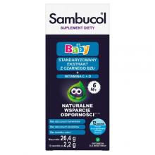 Zdjęcie produktu - Sambucol Baby - czarny bez, witamina C i D, 12 sasz.