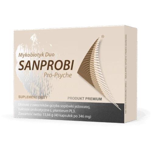 Zdjęcie produktu - Sanprobi Pro-Psyche Mykobiotyk Duo, 40 kaps.