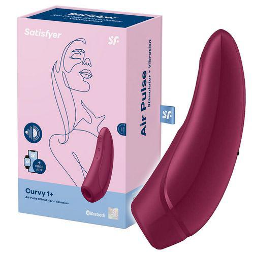 Satisfyer Curvy 1+ bezdotykowy stymulator ssąco-wibrujący Rose Red